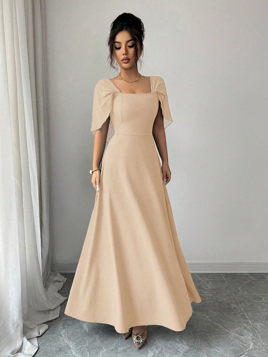 Rochie maxi SHEIN, portocaliu