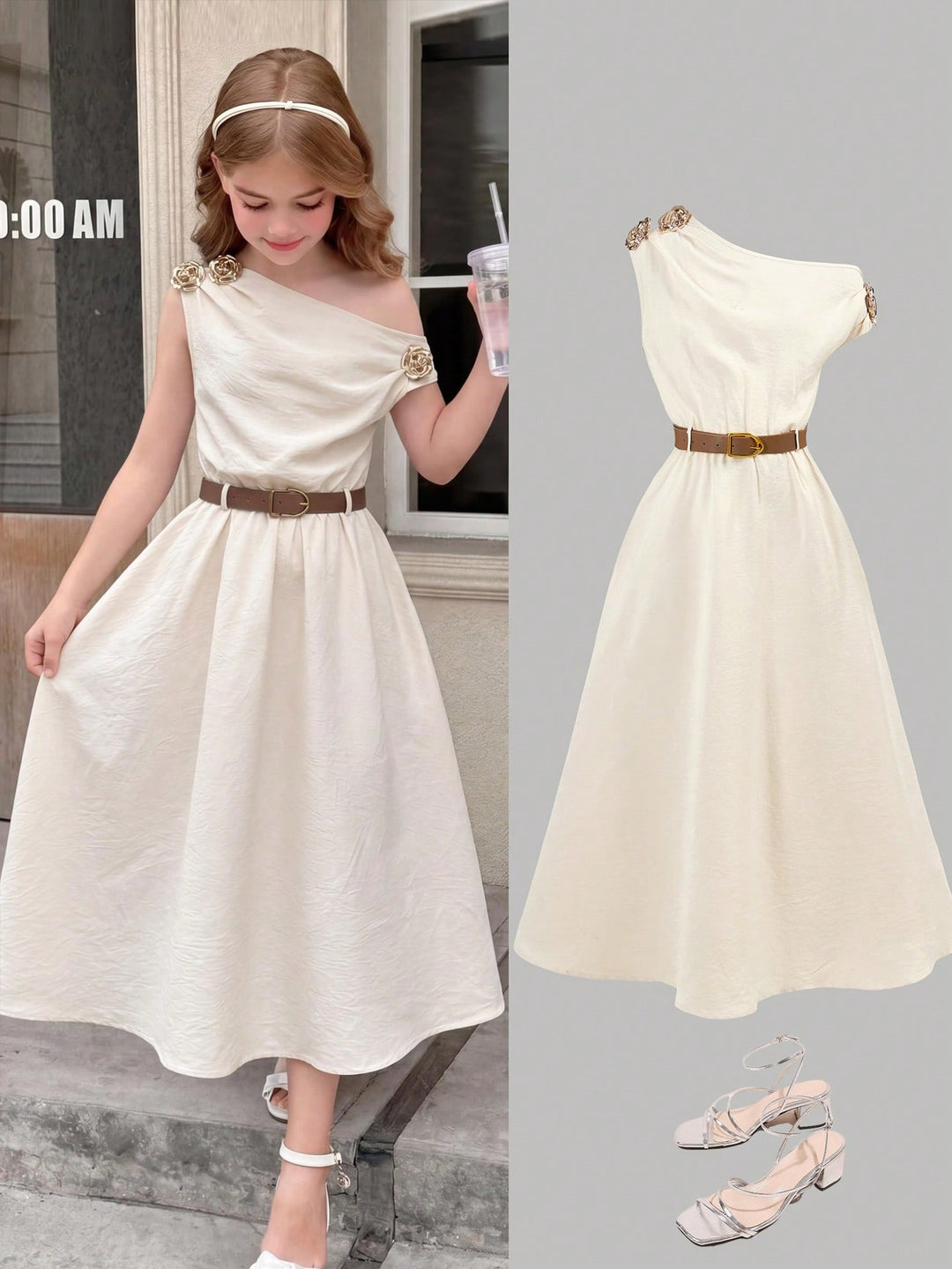 Rochie SHEIN, kaki