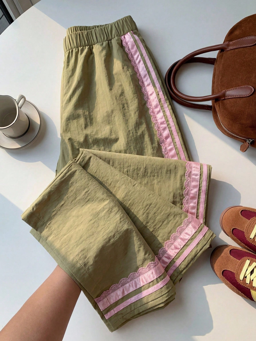Pantaloni SHEIN, verde