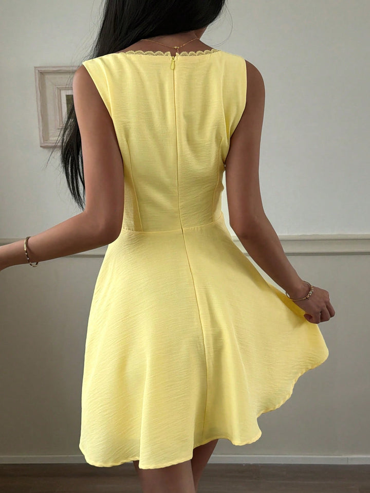 Rochie scurtă SHEIN, galben