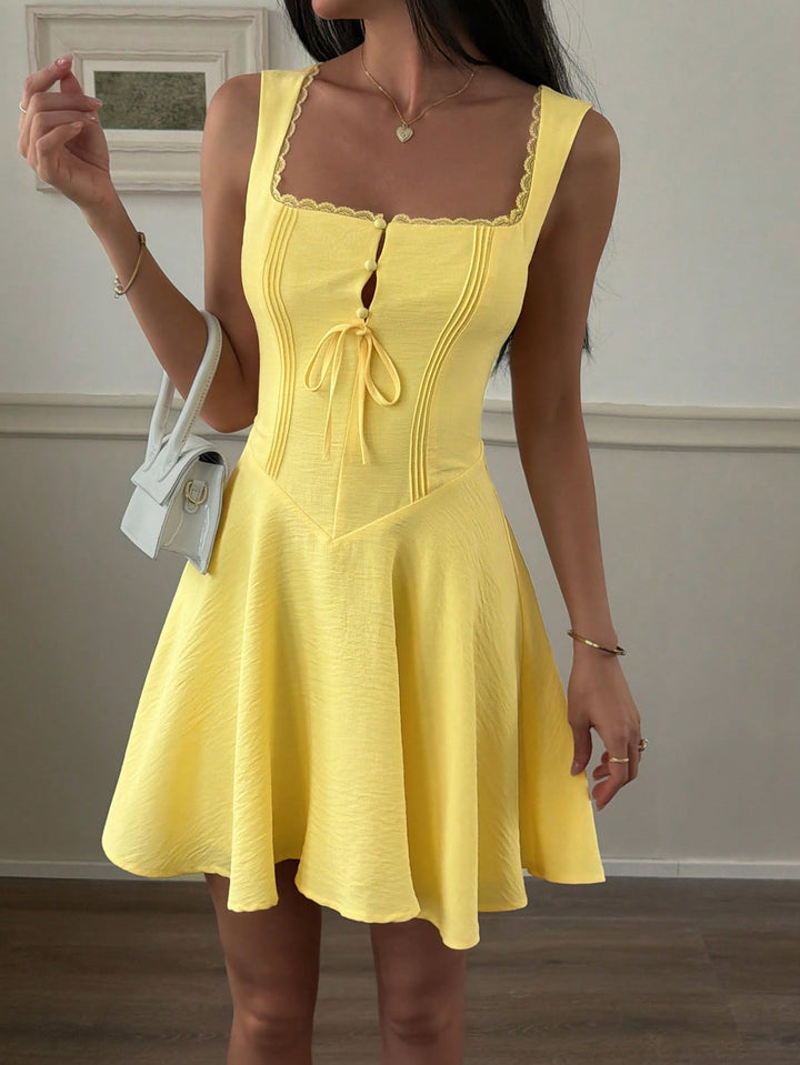 Rochie scurtă SHEIN, galben