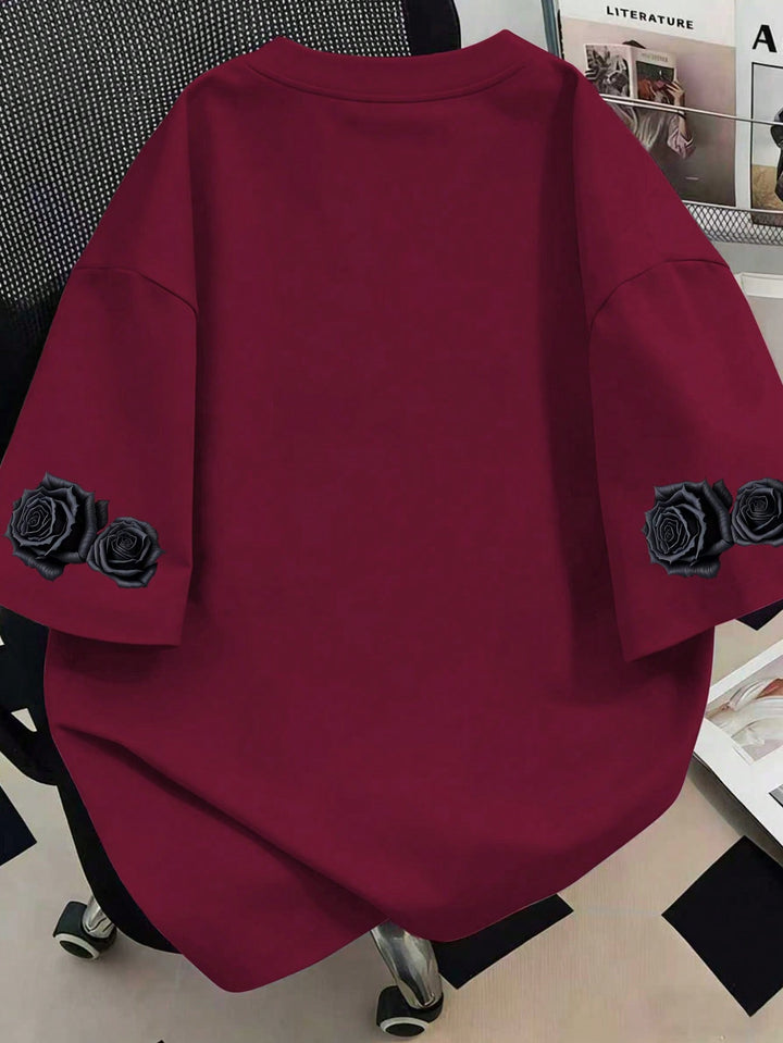 Tricou SHEIN, vișiniu