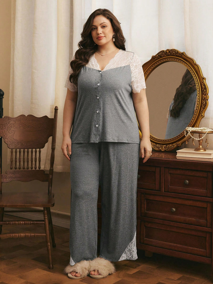 Set pijamale SHEIN, gri