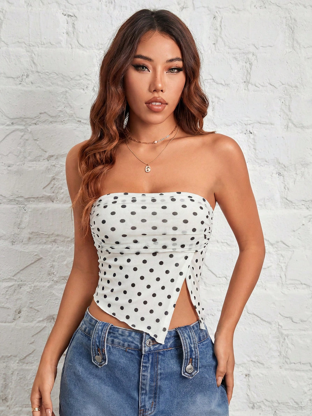 Top SHEIN, alb