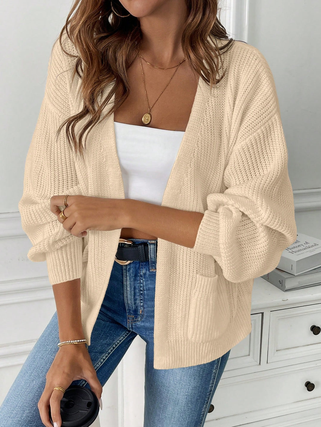 Cardigan SHEIN, bej
