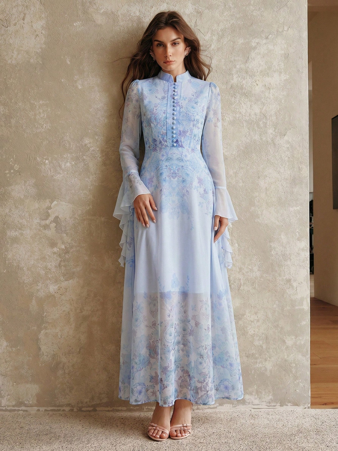 Rochie maxi SHEIN, albastru