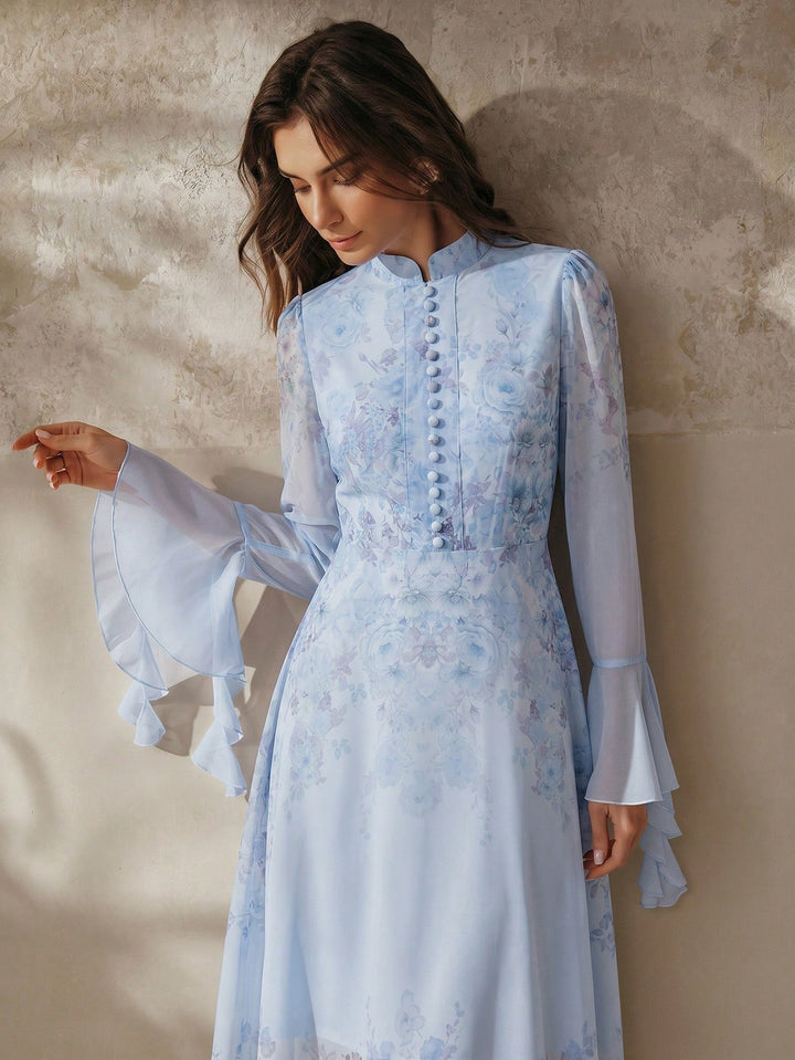 Rochie maxi SHEIN, albastru