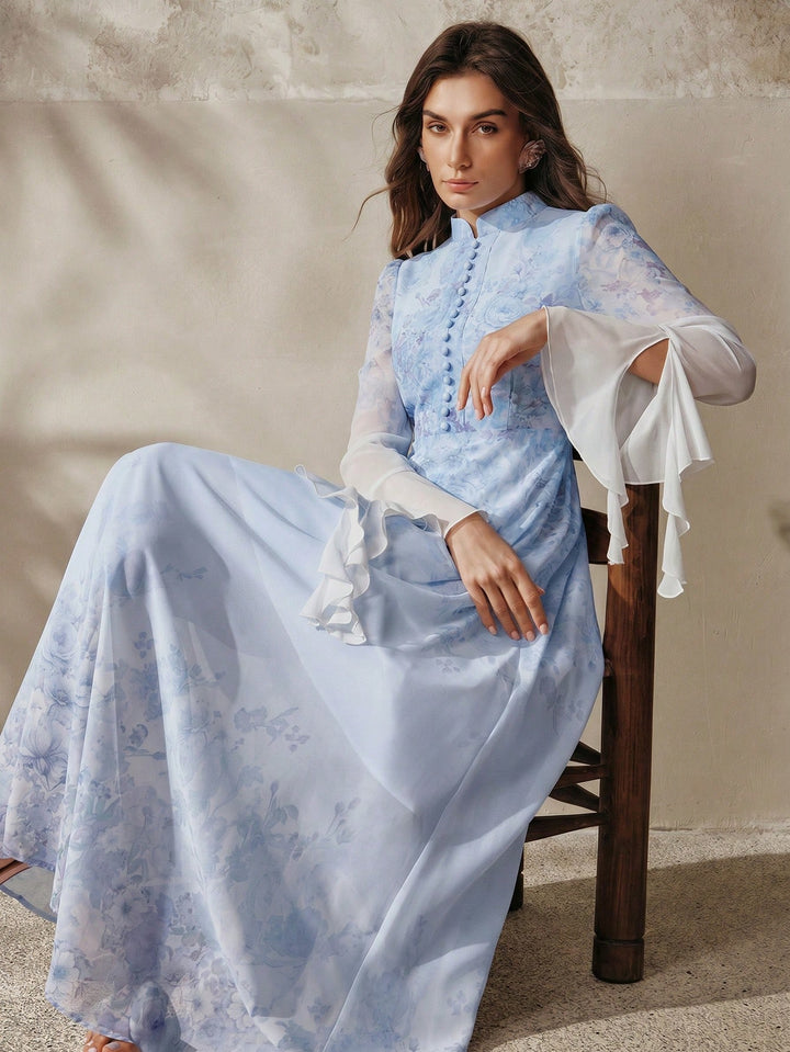 Rochie maxi SHEIN, albastru