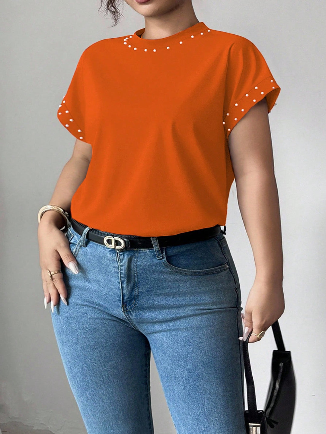 Tricou SHEIN, portocaliu
