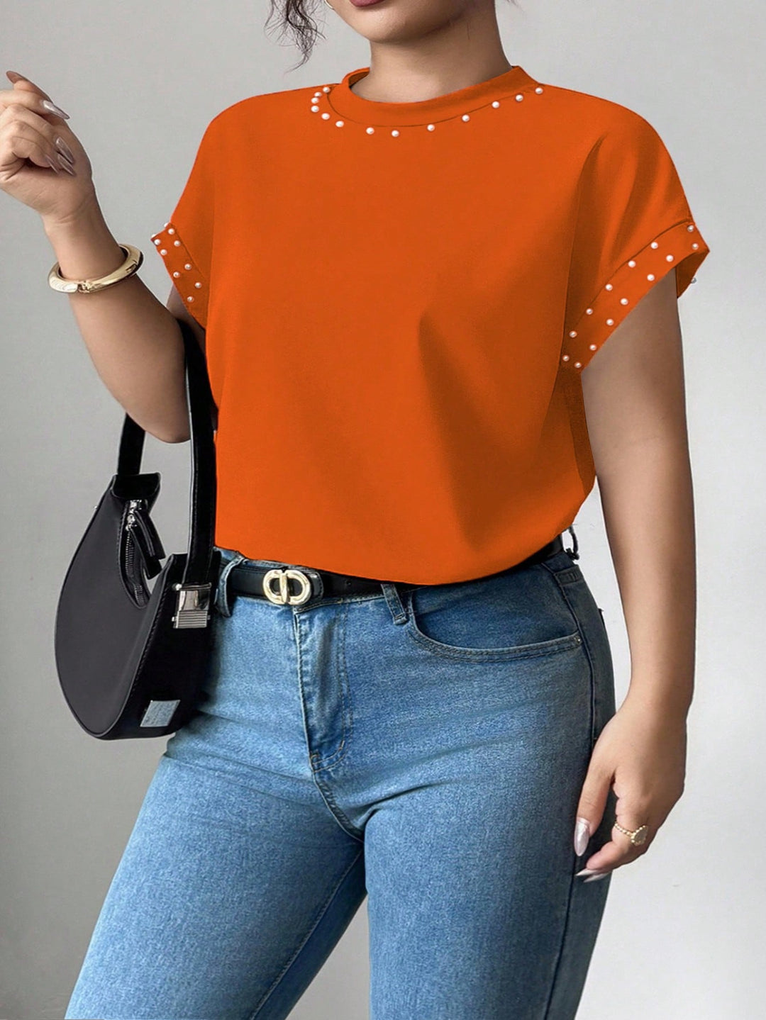 Tricou SHEIN, portocaliu