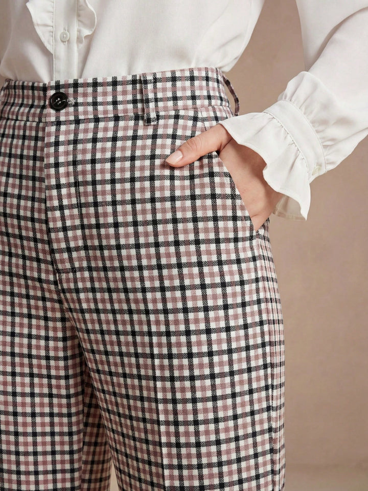 Pantalon SHEIN, maro