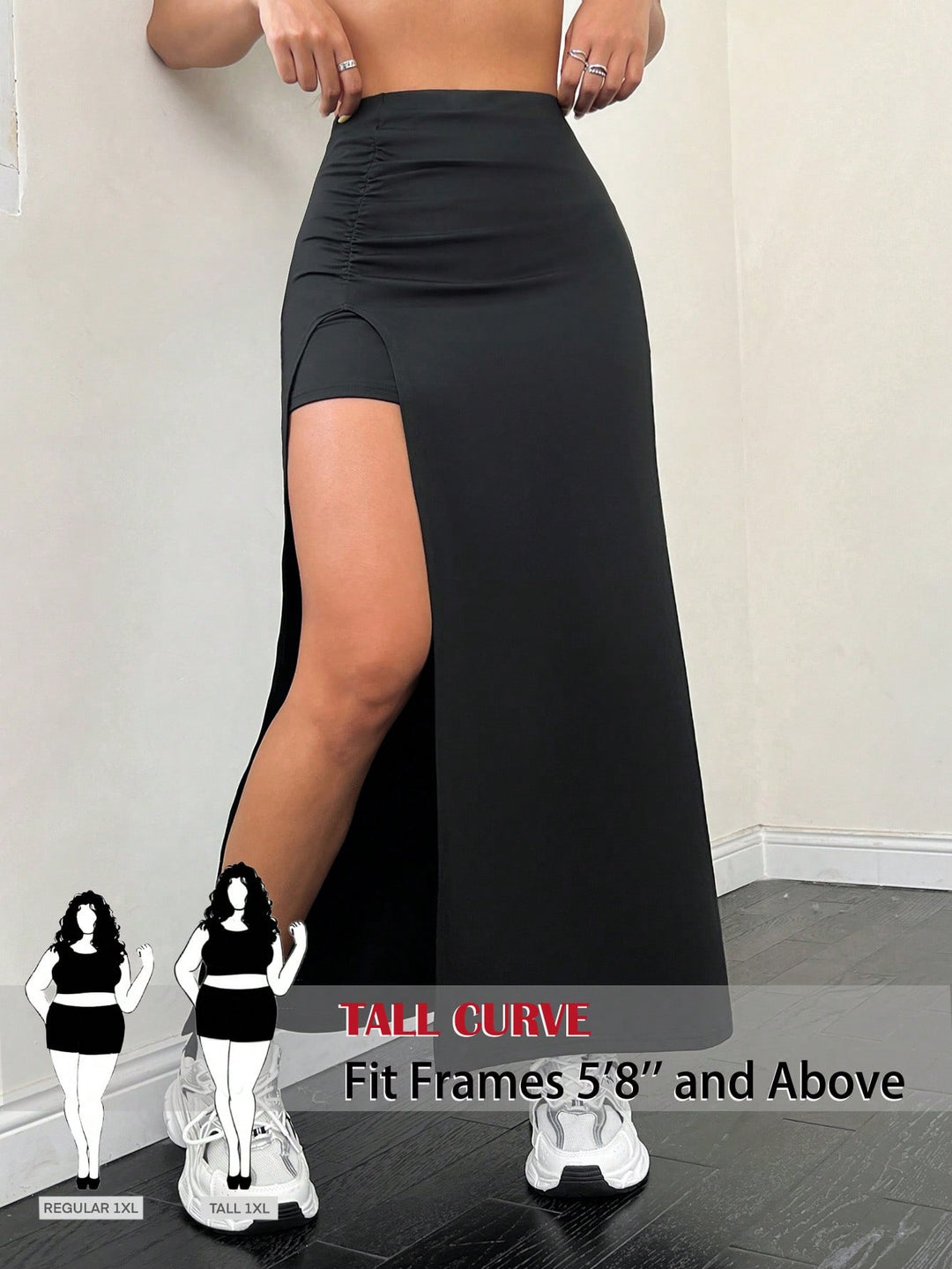 Fustă maxi SHEIN, negru