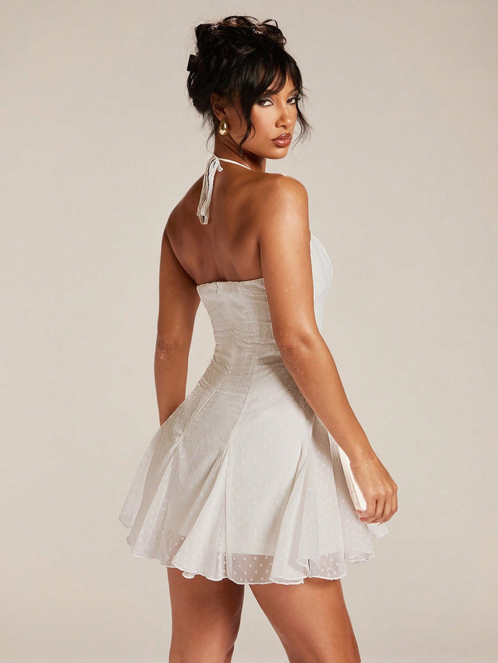 Rochie mini SHEIN, alb