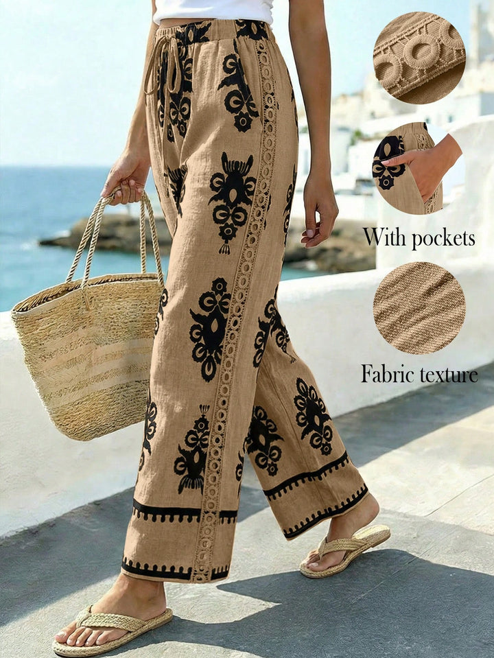 Pantaloni SHEIN, galben