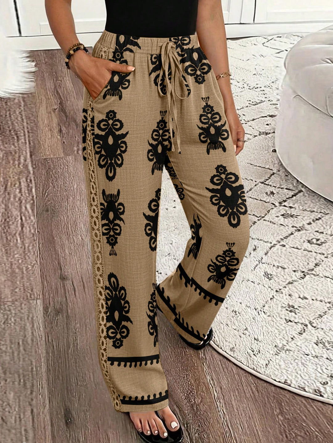 Pantaloni SHEIN, galben
