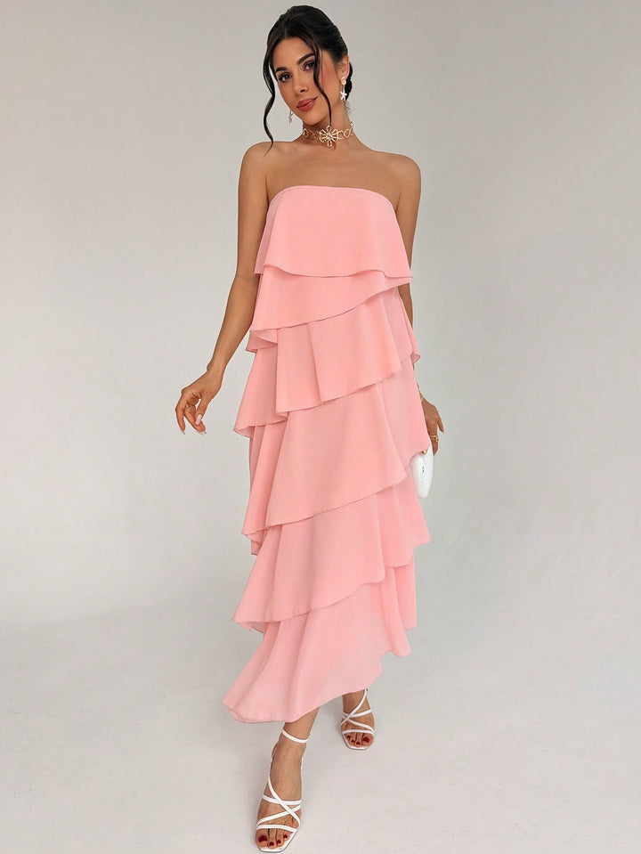 Rochie maxi SHEIN, roz