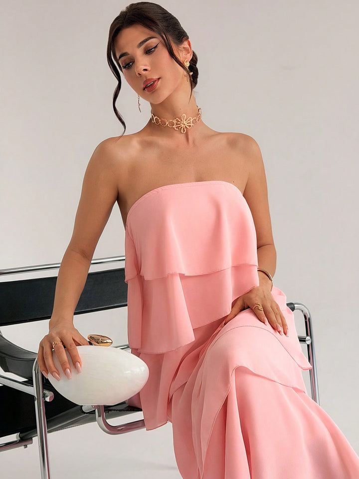 Rochie maxi SHEIN, roz