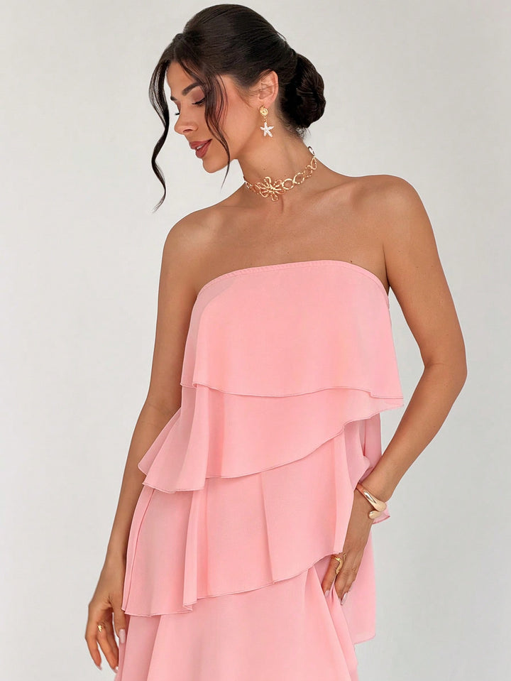 Rochie maxi SHEIN, roz