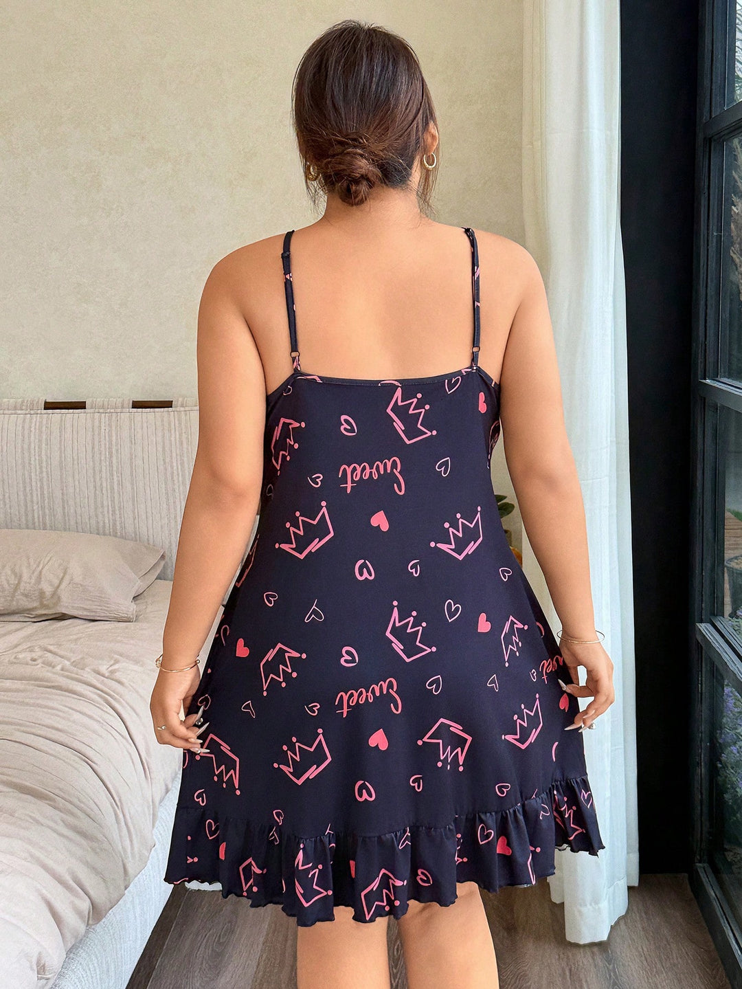 Rochie de noapte SHEIN, negru