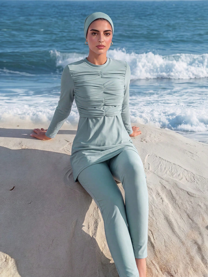 Costum de baie SHEIN, verde
