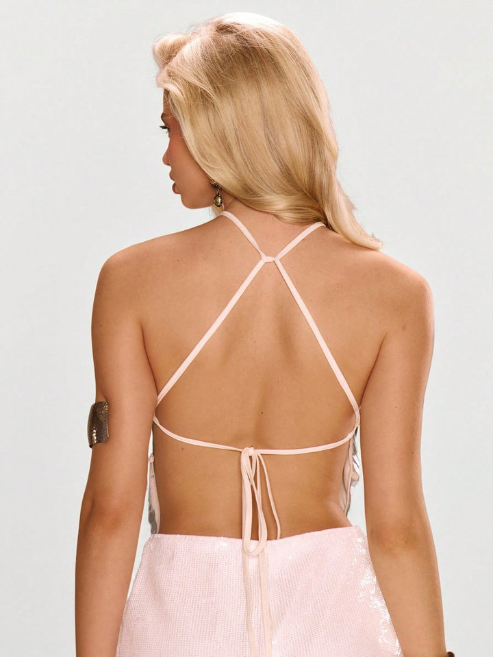Top SHEIN, argintiu