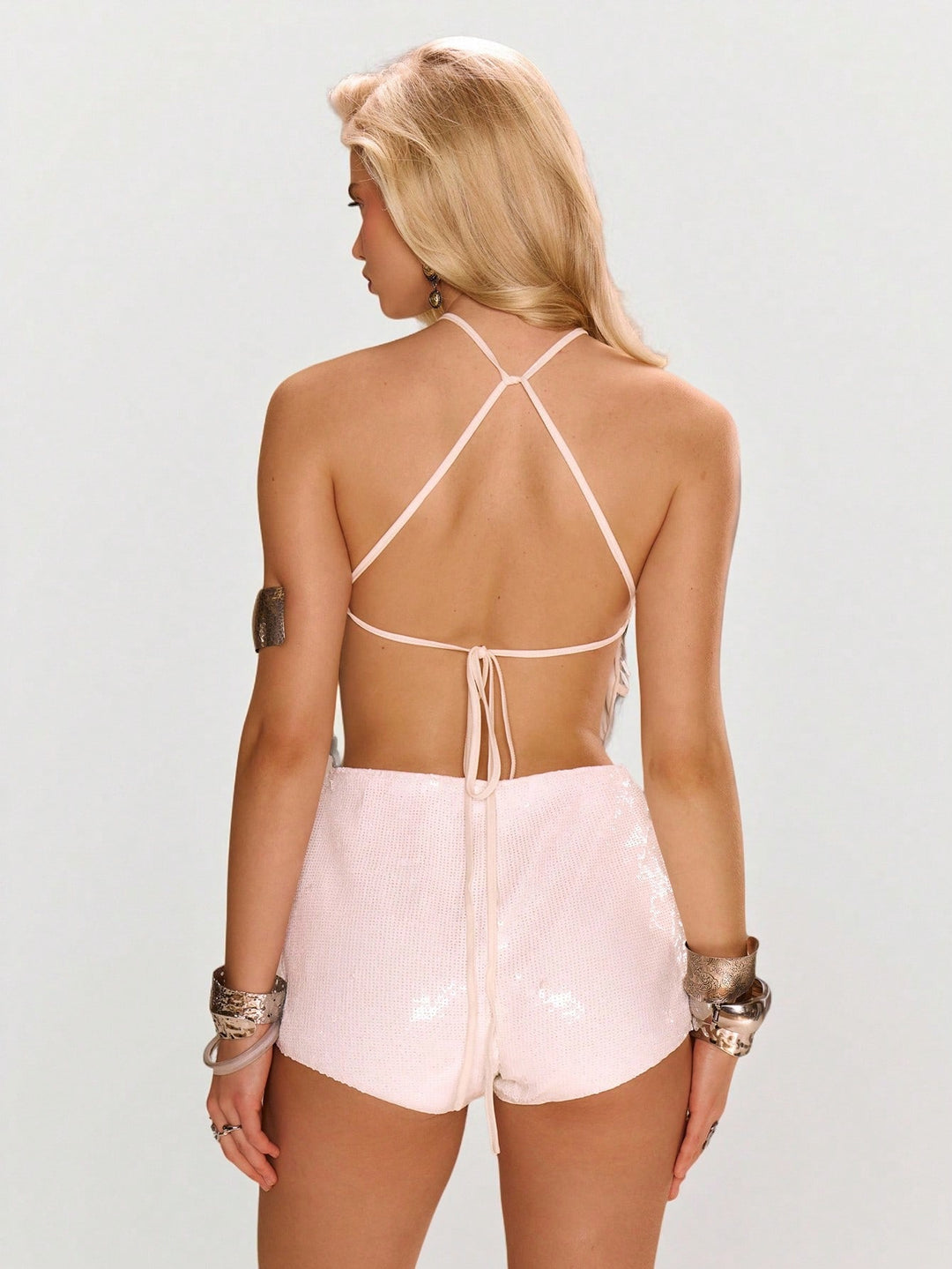 Top SHEIN, argintiu