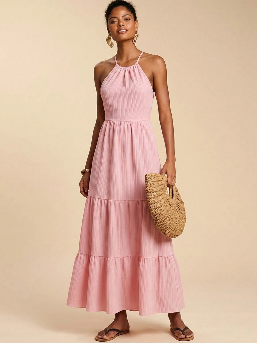 Rochie maxi SHEIN, roz