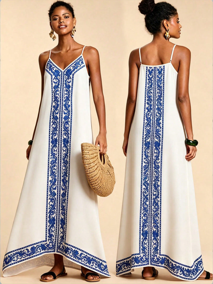 Rochie maxi SHEIN, portocaliu