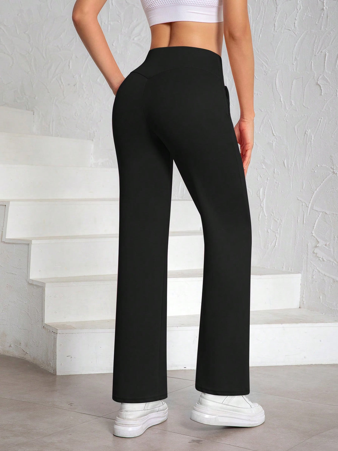 Pantaloni SHEIN, negru