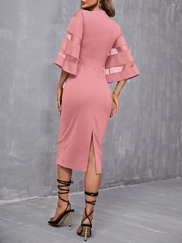 Rochie midi SHEIN, roz