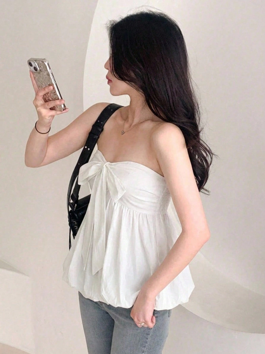 Top SHEIN, alb
