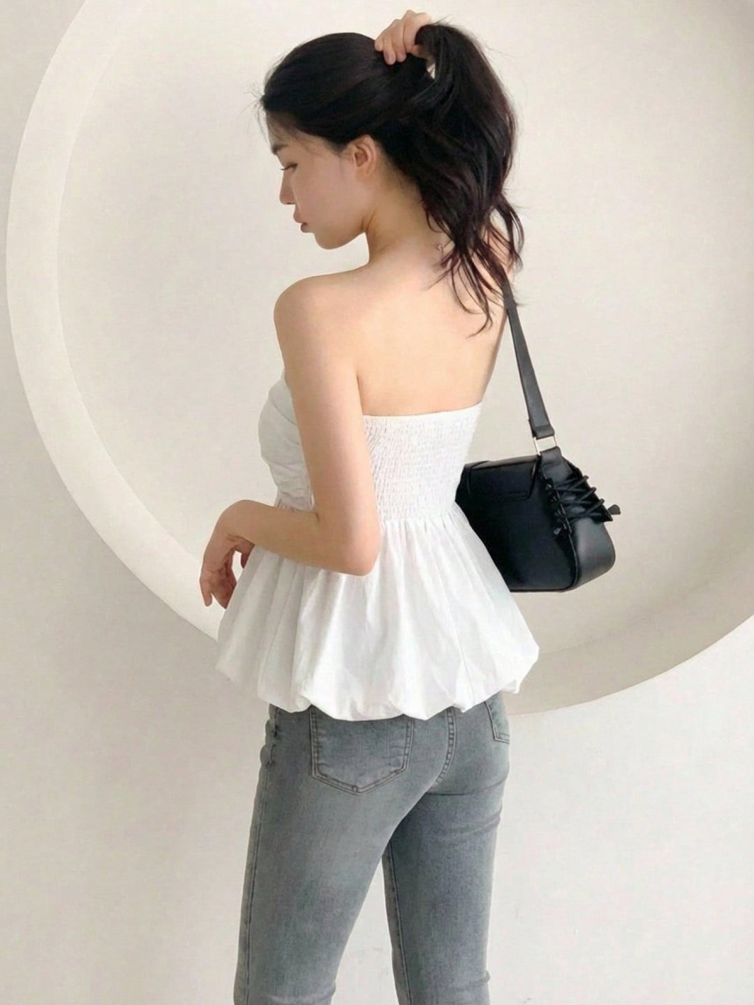 Top SHEIN, alb