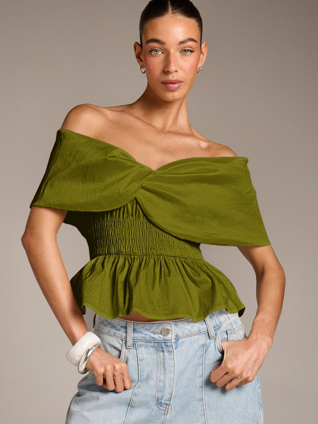 Top SHEIN, verde