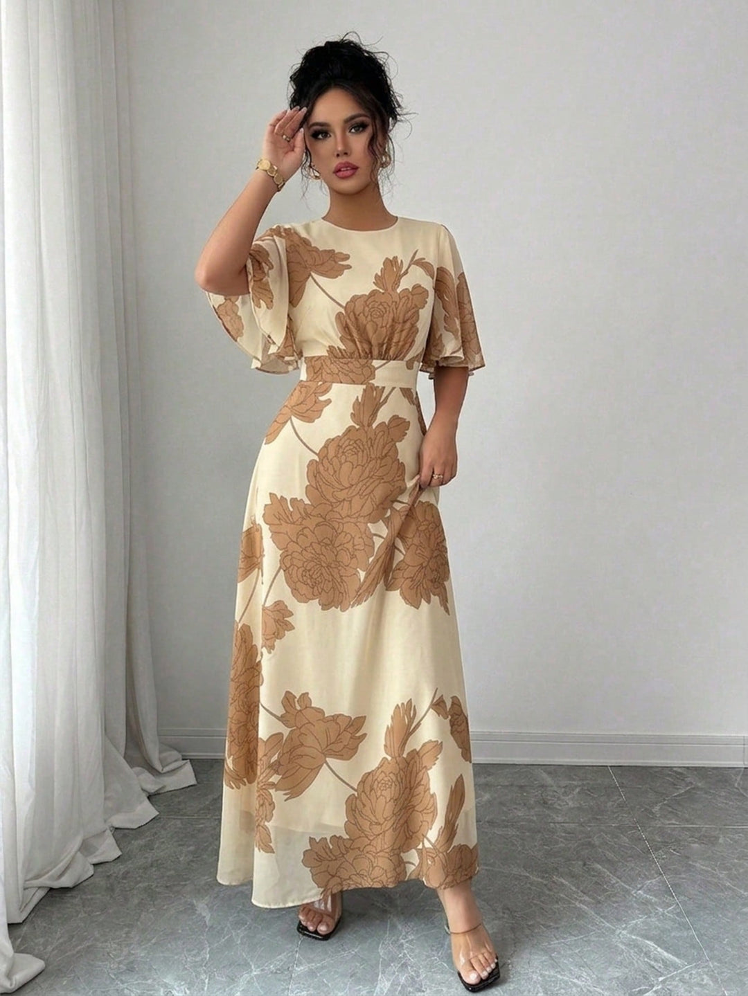 Rochie maxi SHEIN, mix culori