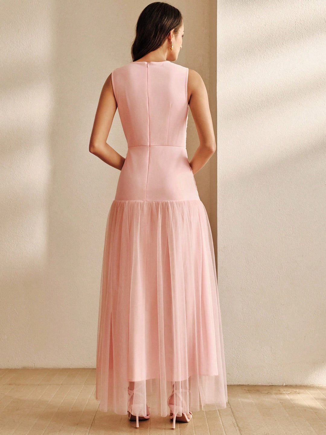 Rochie maxi SHEIN, roz