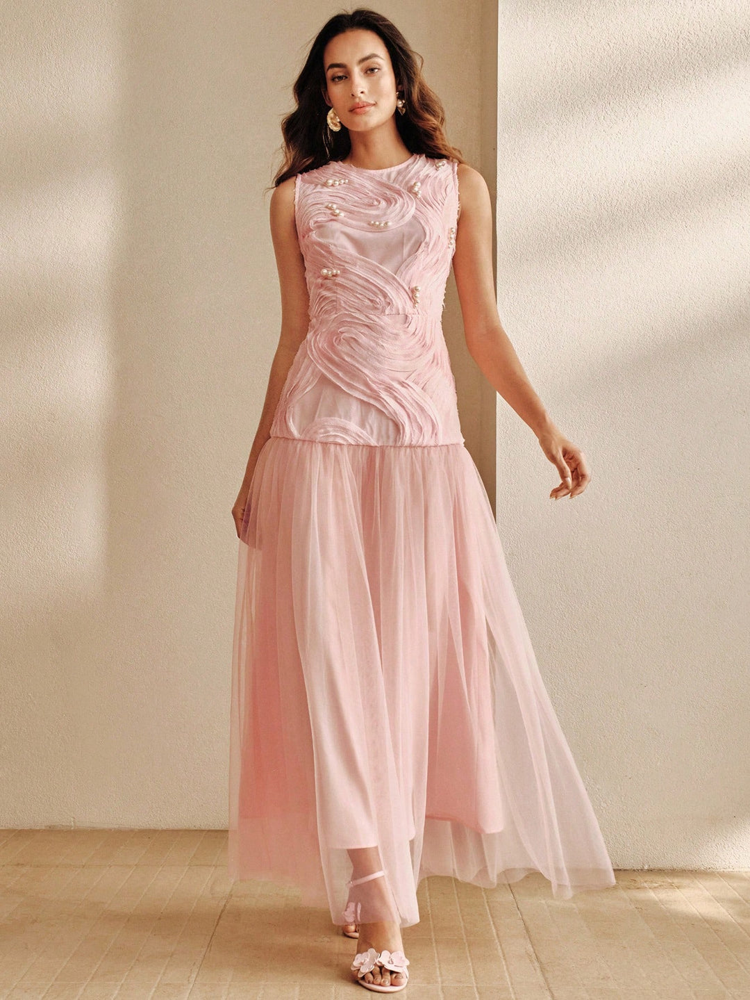 Rochie maxi SHEIN, roz