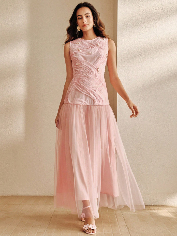 Rochie maxi SHEIN, roz