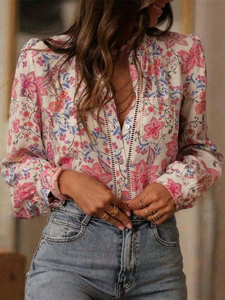 Cămașă casual SHEIN, roz