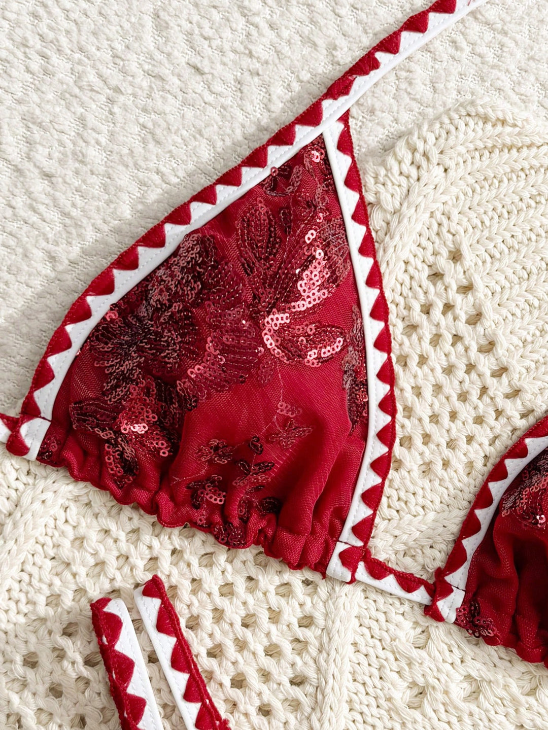 Set bikini SHEIN, roșu