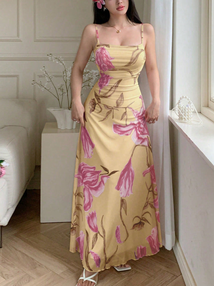 Rochie maxi SHEIN, galben