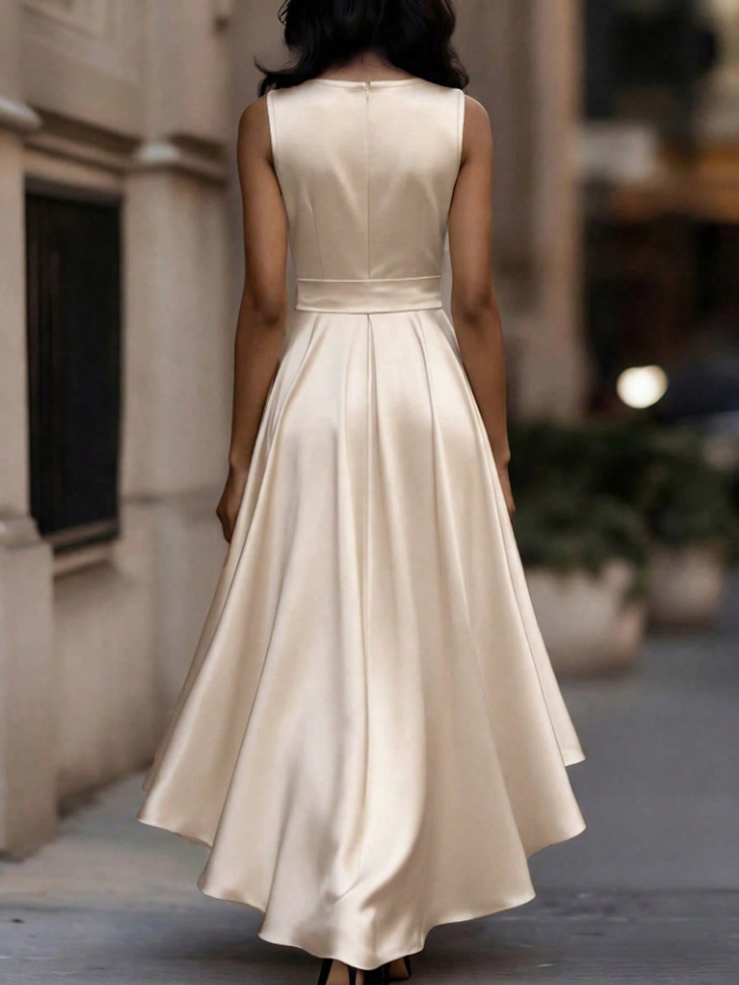 Rochie maxi SHEIN, bej