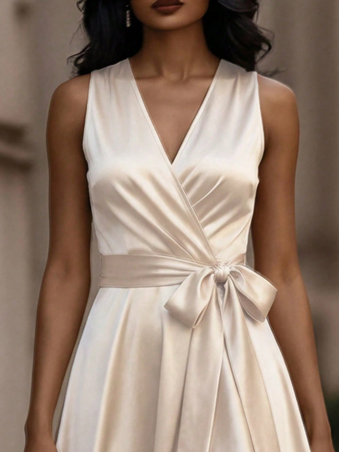 Rochie maxi SHEIN, bej