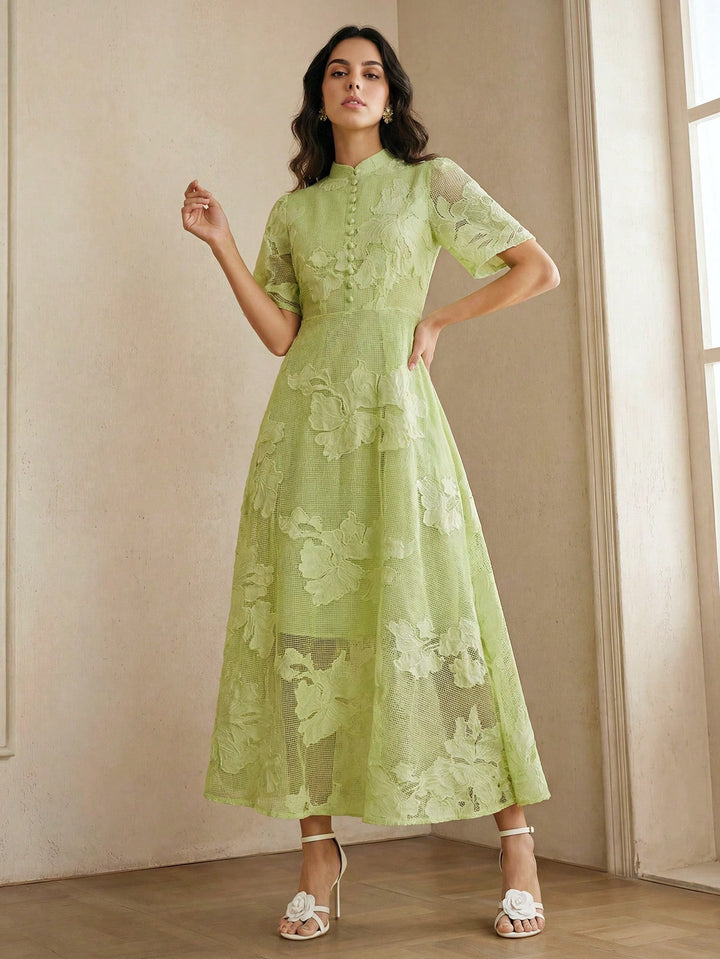 Rochie maxi SHEIN, verde