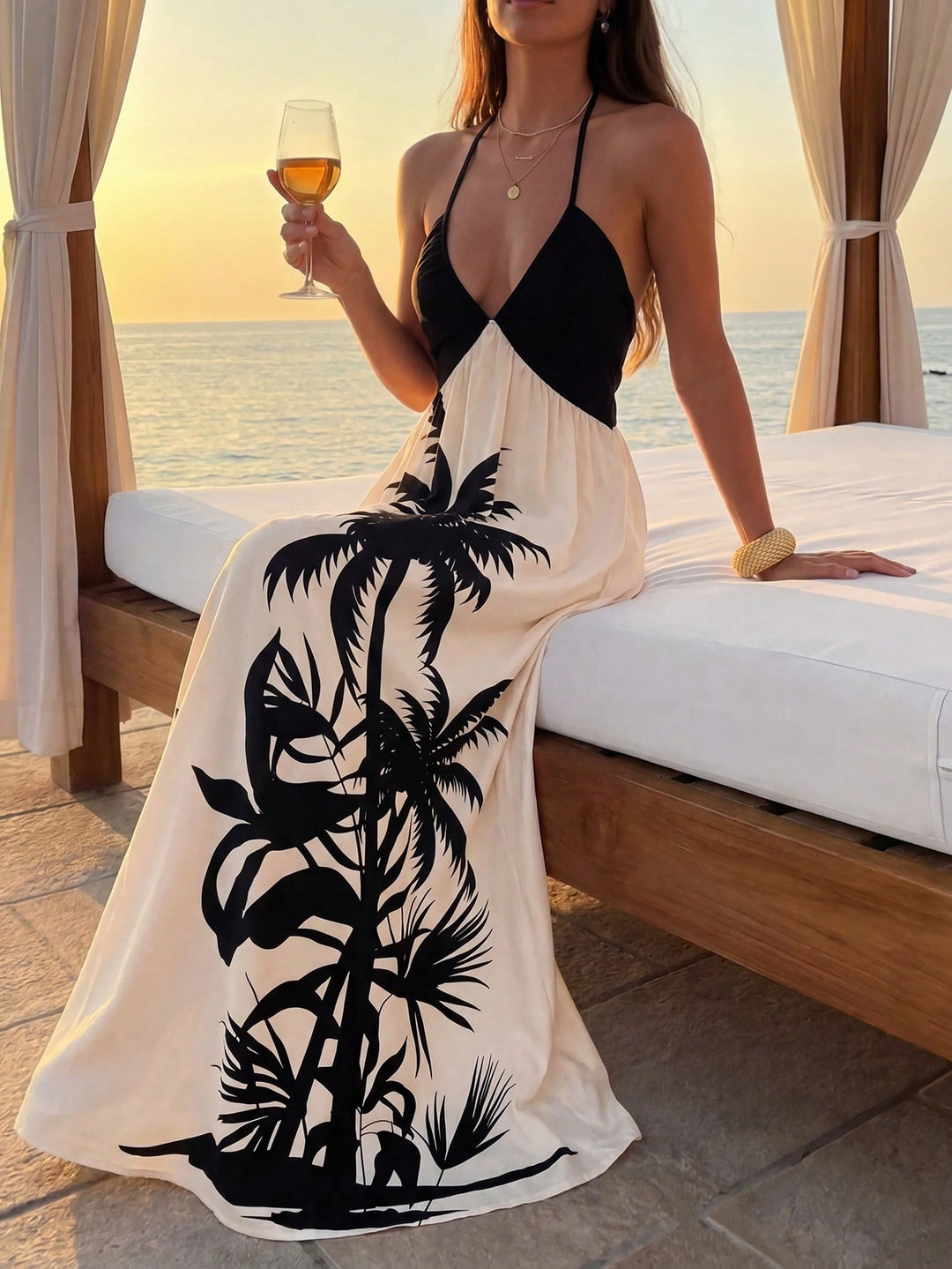Rochie maxi SHEIN, mix culori
