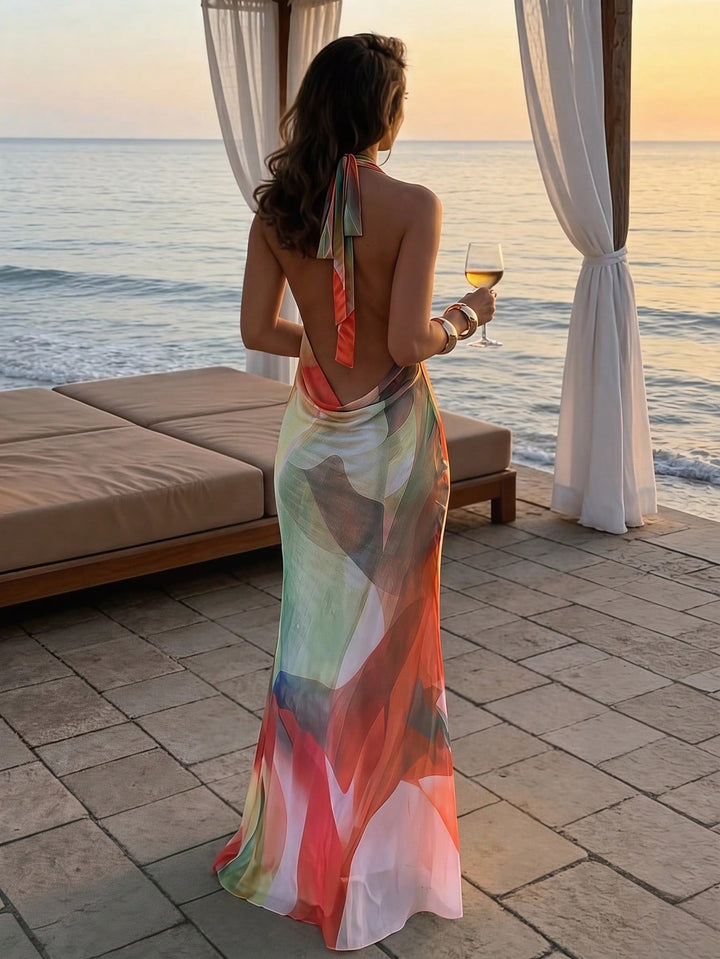 Rochie maxi SHEIN, mix culori