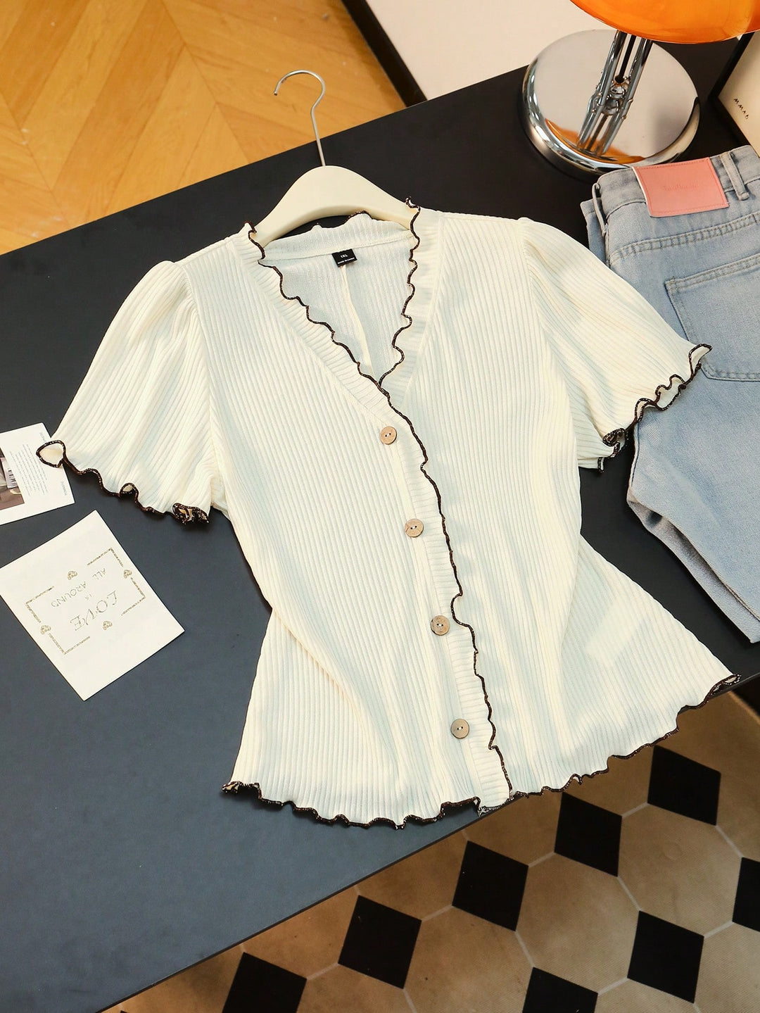 Tricou SHEIN, portocaliu