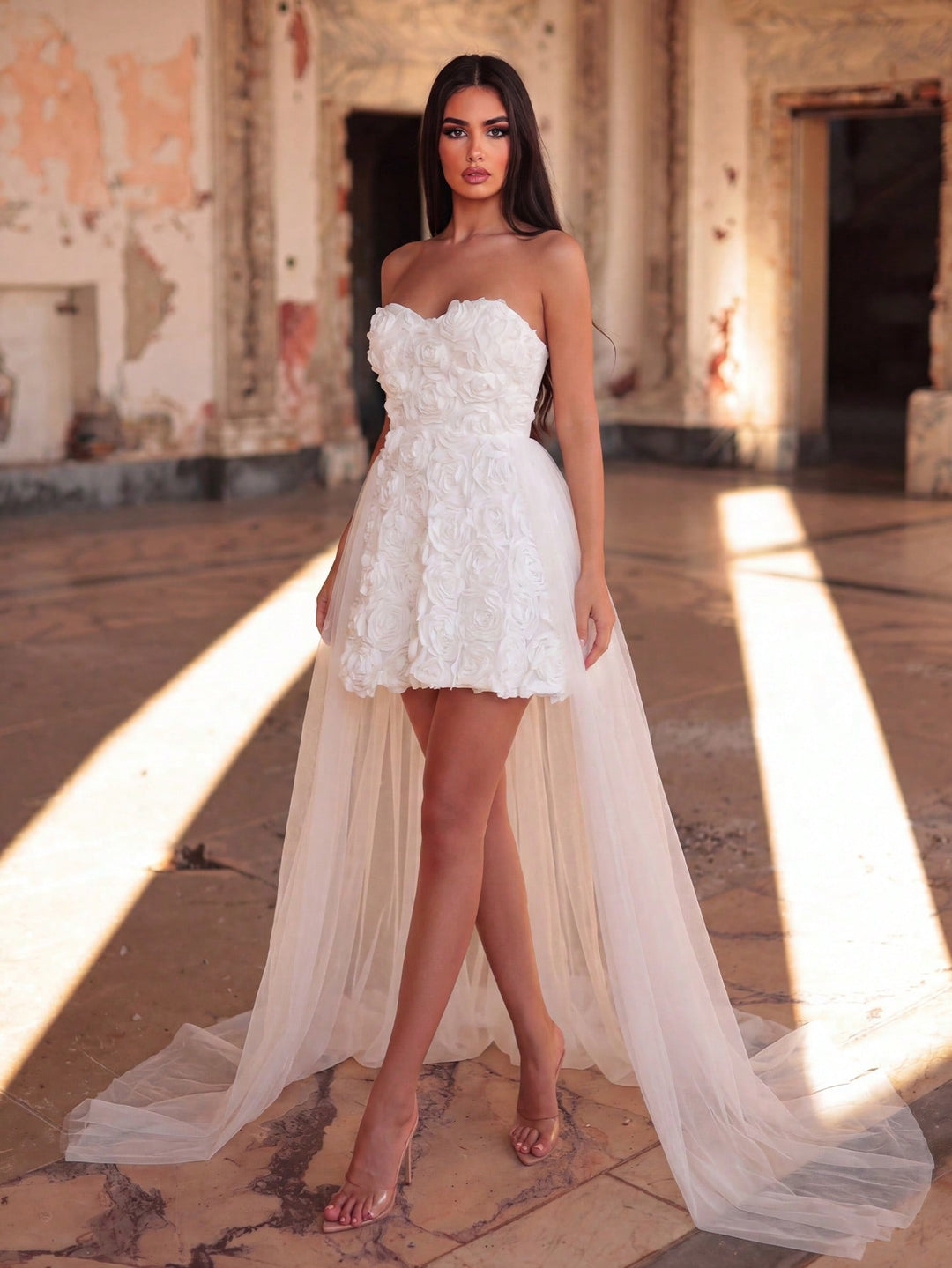 Rochie de mireasă SHEIN, bej