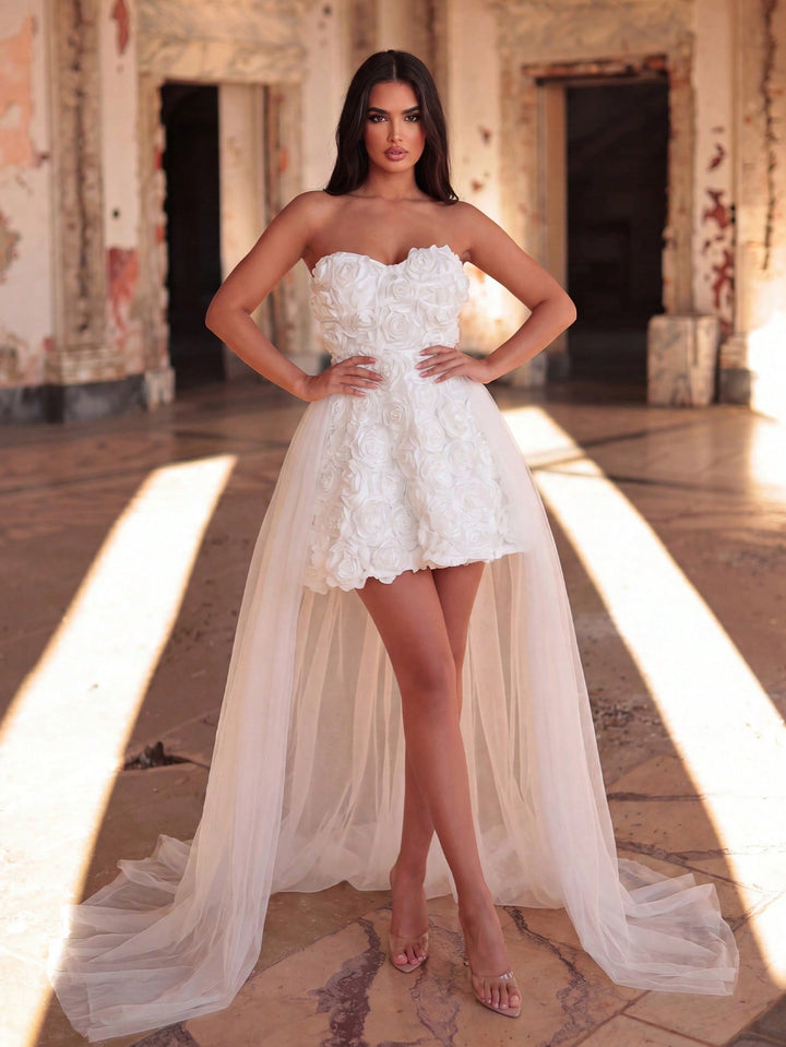 Rochie de mireasă SHEIN, bej