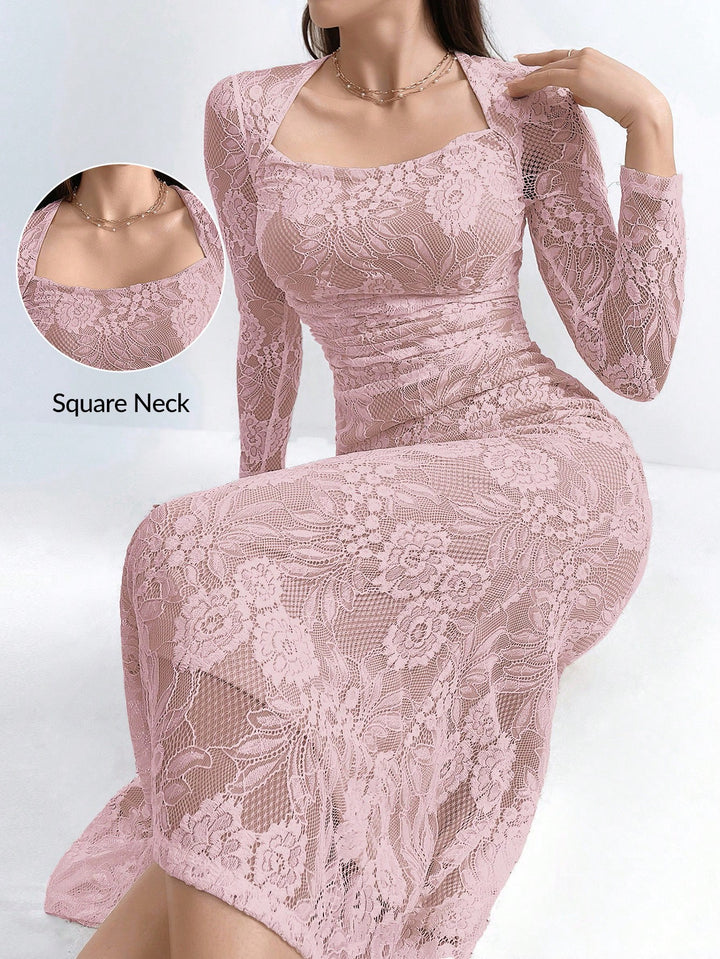 Rochie maxi SHEIN, roz