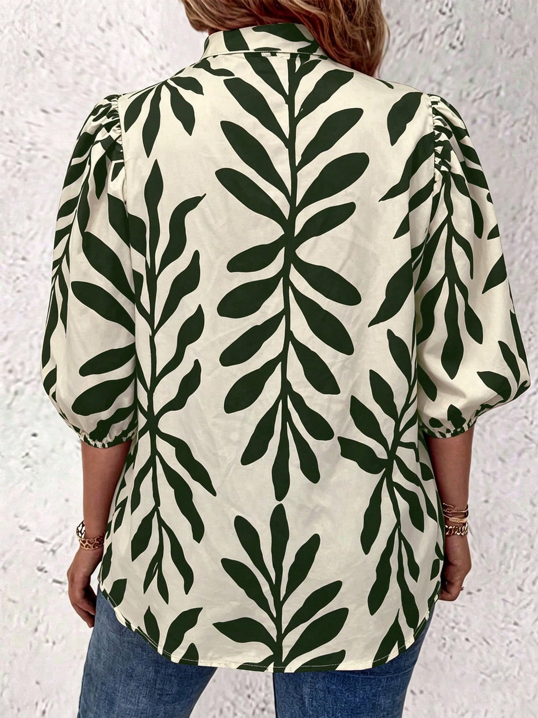 Cămașă casual SHEIN, verde